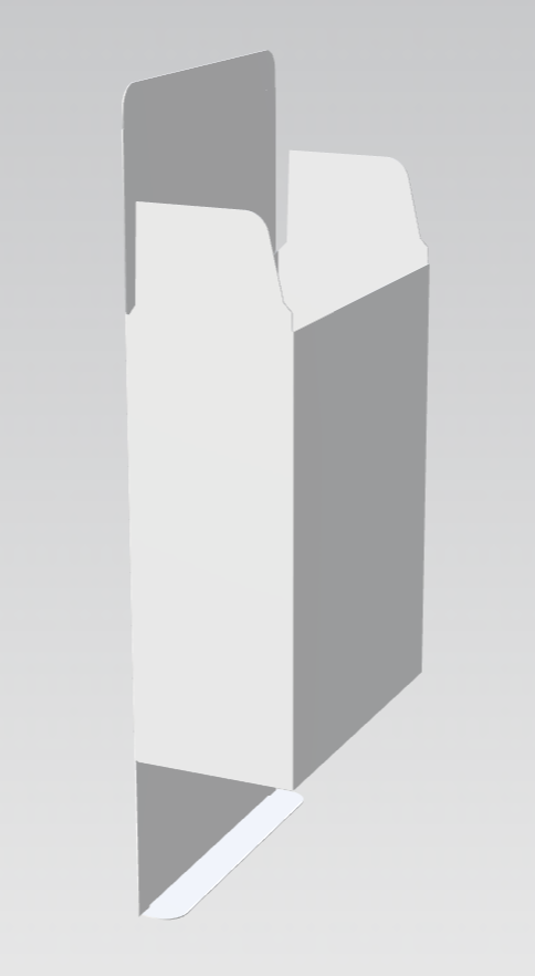 Tuck end boxes reverse aircraft-type — dieline